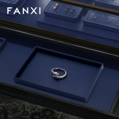 FANXI custom Multiple colors available leather stackable jewelry trays