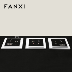 FANXI high end Black Microfiber custom jewelry display