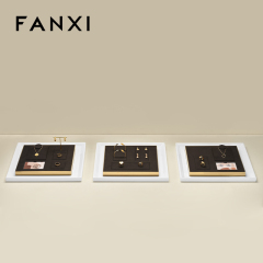 FANXI wholesale Brown Paint and metal jewelry display
