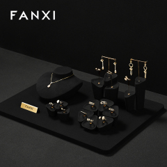 FANXI fashion Black Microfiber jewellery earring display