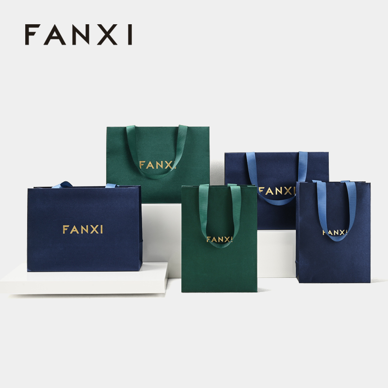 FANXI new arrival Multicolored Natural silk Jewelry Bag