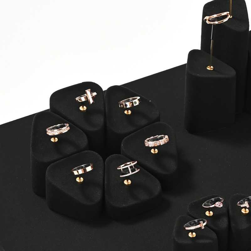 FANXI new arrival Black Microfiber earring display