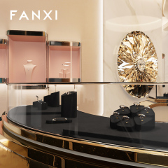 FANXI new arrival Black Microfiber earring display