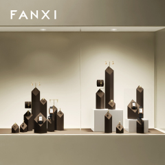 FANXI hot sale Brown Microfiber jewellery display set