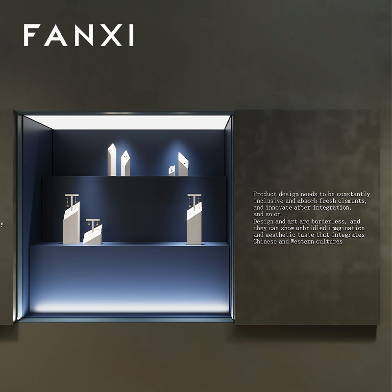 FANXI factory Beige Microfiber jewelry presentation