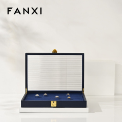 FANXI factory Multiple colors available PU leather Microfiber Jewelry case