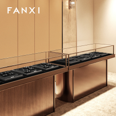 FANXI fashion Black Metal and Microfiber Jewelry Display