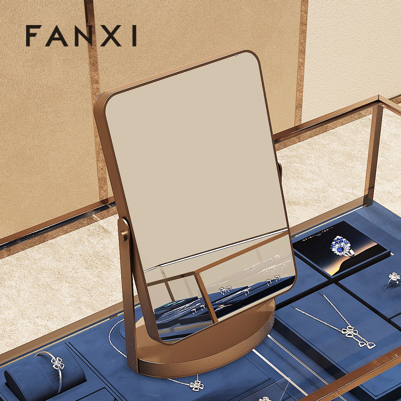 FANXI factory Rose gold stainless steel high-definition Jewelry Accessory Mirror