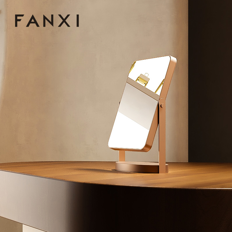 FANXI factory Rose gold stainless steel high-definition Jewelry Accessory Mirror