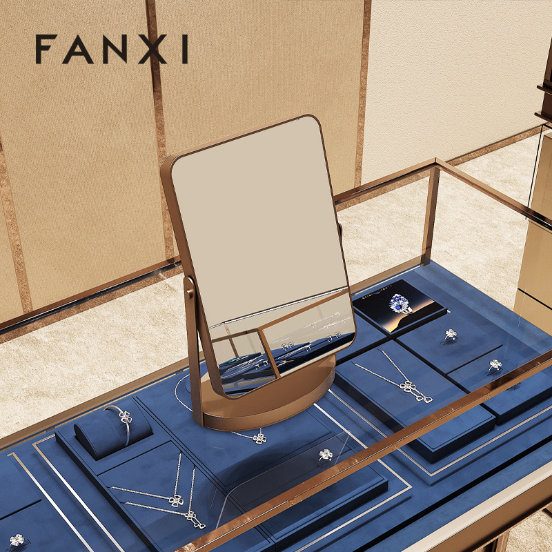 FANXI factory Rose gold stainless steel high-definition Jewelry Accessory Mirror