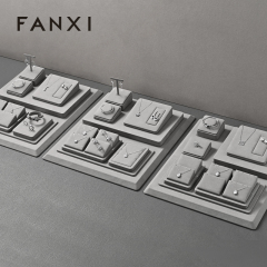 FANXI hot sale Gray Microfiber display for jewelry