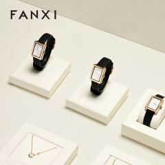 FANXI high quality Beige Microfiber necklace display