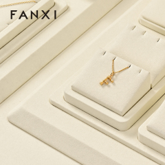 FANXI wholesale Beige Microfiber jewelry presentation