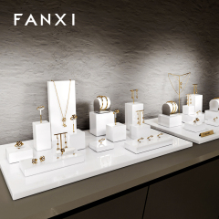 FANXI luxury White MDF spray paint Jewelry Display