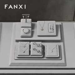 FANXI hot sale Gray Microfiber display for jewelry