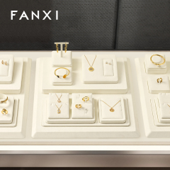 FANXI wholesale Beige Microfiber jewelry presentation