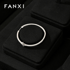 FANXI new arrival black Microfiber luxury jewellery display