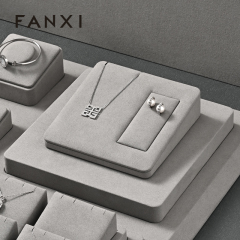 FANXI hot sale Gray Microfiber display for jewelry