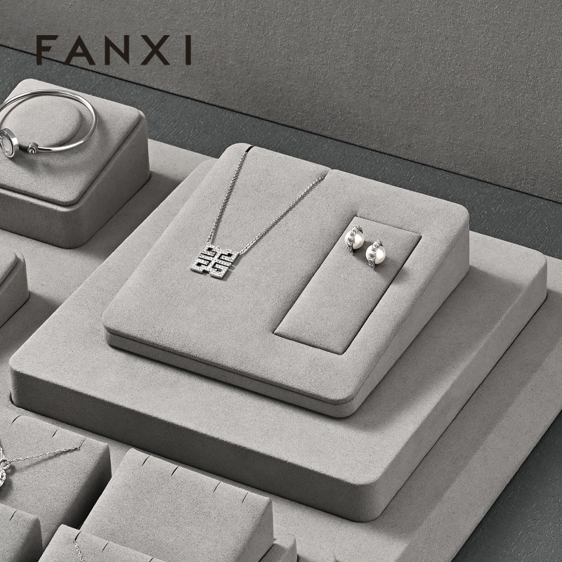 FANXI hot sale Gray Microfiber display for jewelry