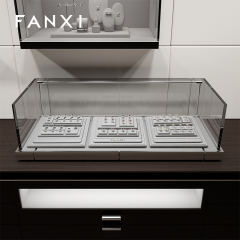 FANXI fashion grey Microfiber custom jewelry display