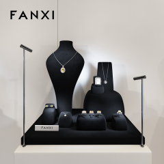 FANXI high end Black Microfiber jewelry presentation