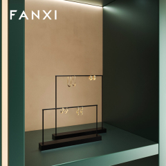 FANXI wholesale Black metal luxury jewelry display stand
