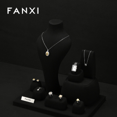 FANXI high end Black Microfiber jewelry presentation