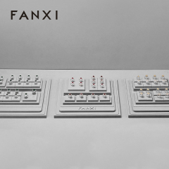 FANXI fashion grey Microfiber custom jewelry display