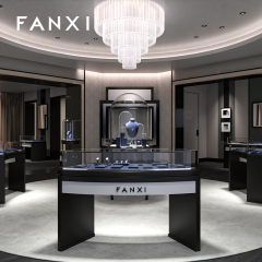 FANXI hot sale Blue Microfiber luxury Jewelry display tray