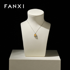 FANXI wholesale beige Microfiber jewelry display busts