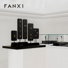 FANXI wholesale Black Microfiber baking paint Jewelry Rack