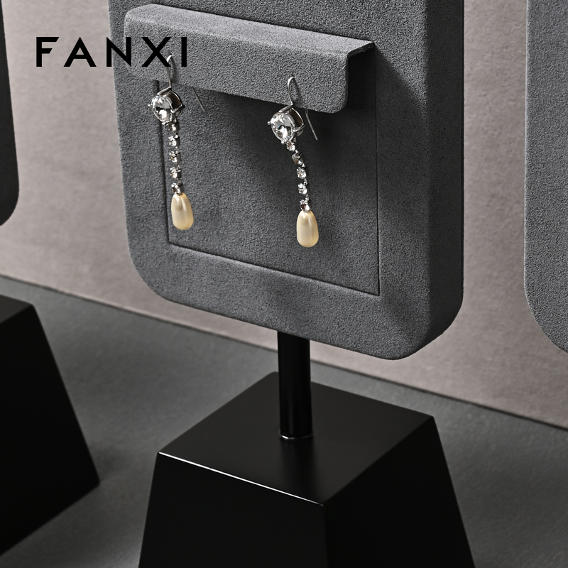 FANXI hot sale Dark grey Baking paint Jewelry display stand