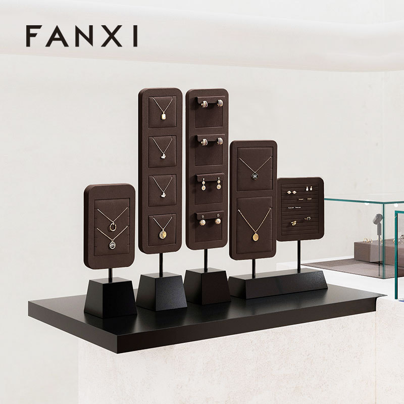FANXI wholesale Superfiber and Metal jewelry stand