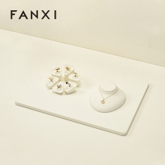 FANXI high quality white Microfiber mannequin jewelry display