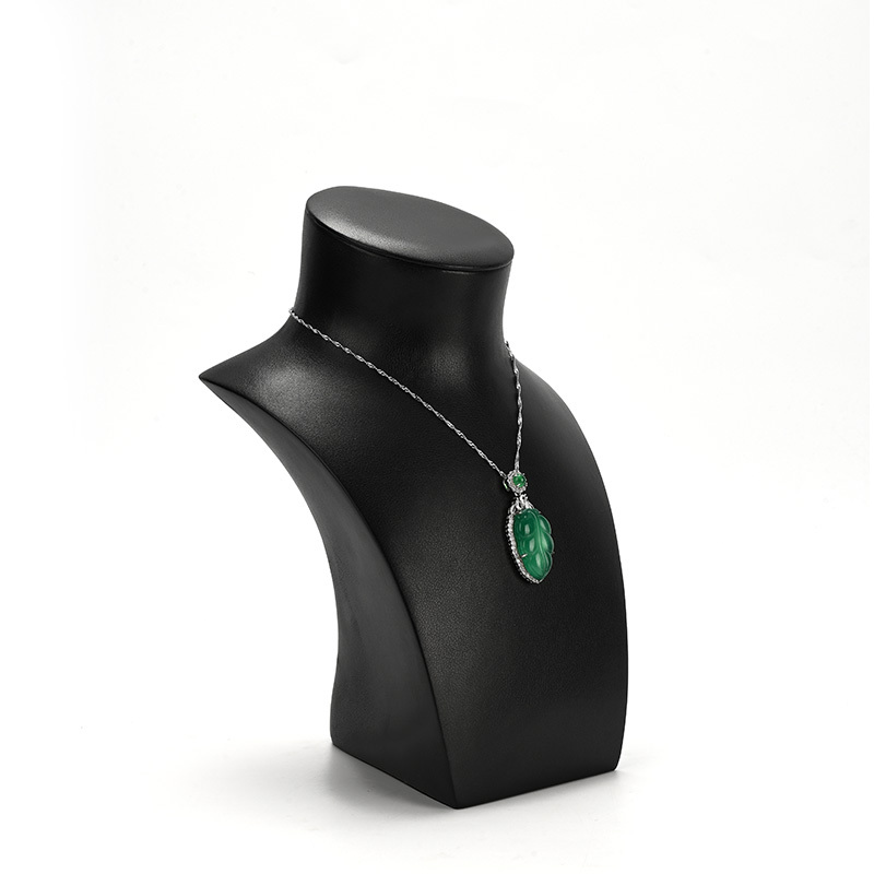 FANXI luxury leather and microfiber necklace display bust display stands
