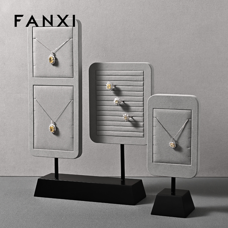 FANXI high quality Black Baking paint jewelry stand
