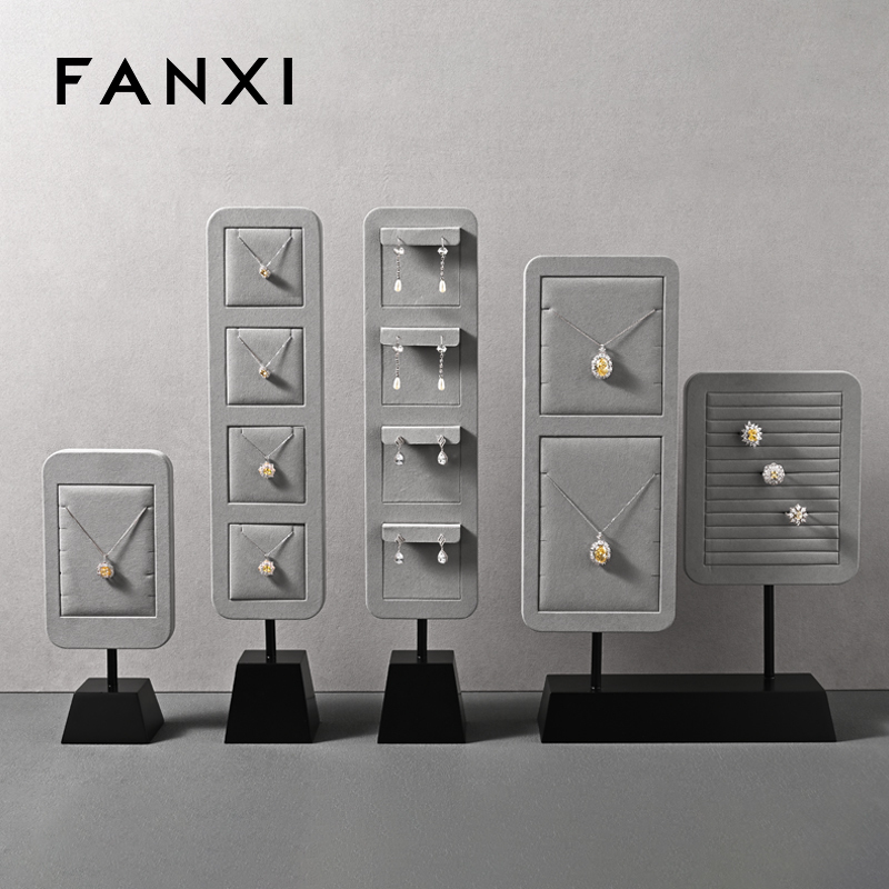 FANXI high quality Black Baking paint jewelry stand