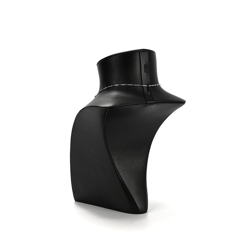 FANXI luxury leather and microfiber necklace display bust display stands