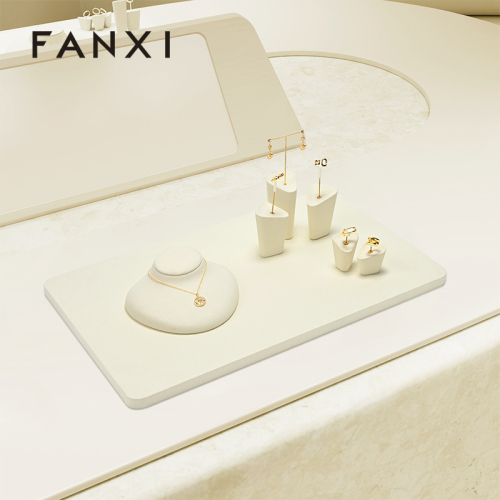 FANXI high quality white Microfiber mannequin jewelry display