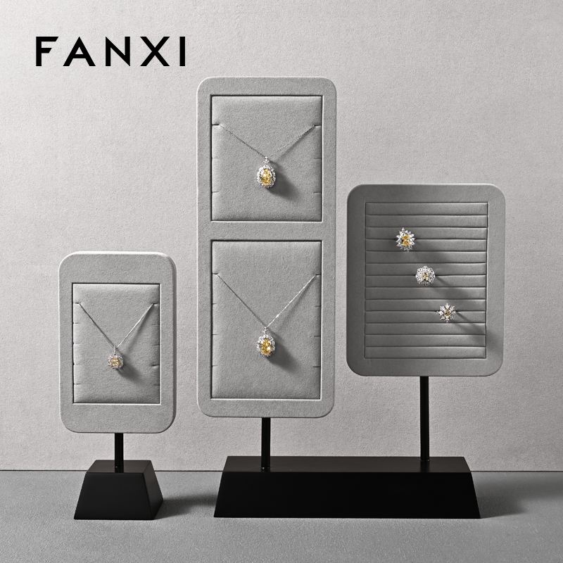 FANXI high quality Black Baking paint jewelry stand