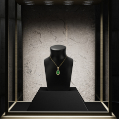 FANXI luxury leather and microfiber necklace display bust display stands