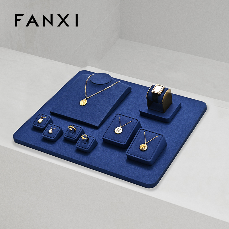 FANXI Multiple colors available Microfiber Jewelry portrait stand