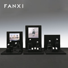 FANXI new arrival Black and Mirror Silver Watch combination set