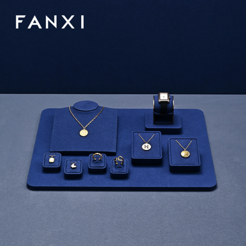 FANXI Multiple colors available Microfiber Jewelry portrait stand