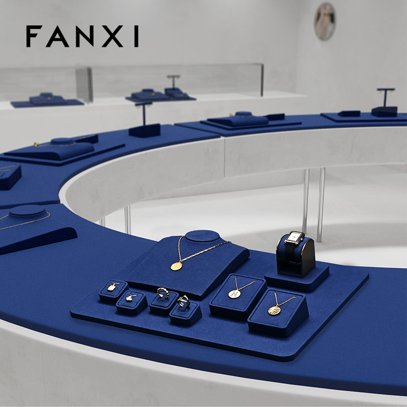 FANXI Multiple colors available Microfiber Jewelry portrait stand