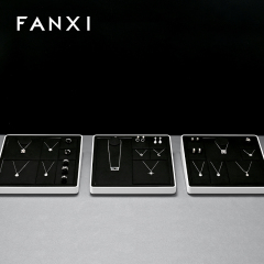FANXI high end Baking paint Black Jewelry display set series