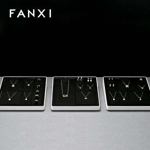 FANXI high end Baking paint Black Jewelry display set series