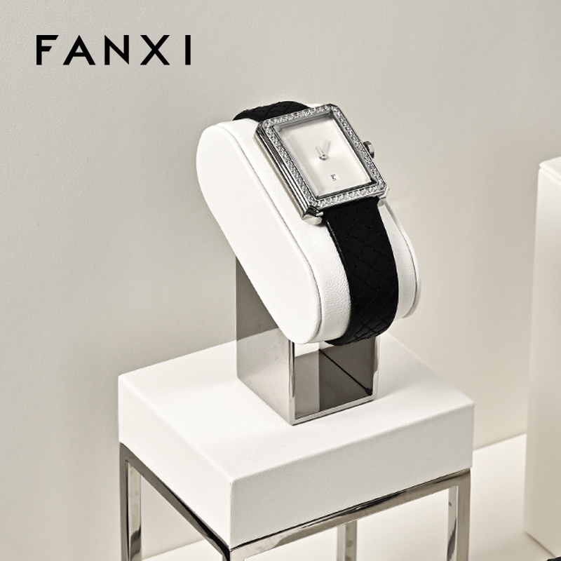 FANXI hot sale Mirror silver leather Metal watch packaging