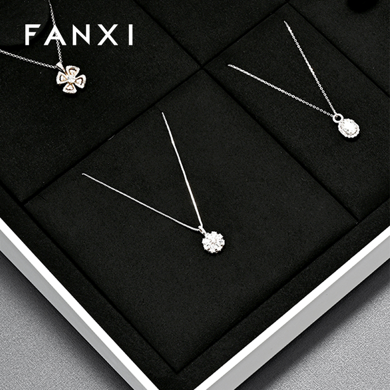 FANXI high end Baking paint Black Jewelry display set series