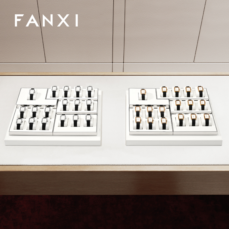 FANXI wholesale White Metal wrist watch display stand